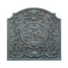 Gusseisenplatte dekorierte Dame CM 80x80 H. SP. 2