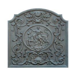 Gusseisenplatte dekorierte “Dame” für den Kamin – Abmessungen cm 80 x 80 h x 2 (dicke)