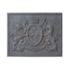 Gusseisenplatte dekorierte "Königlichen Hauses" für den kamin - CM. 100X80