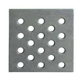 Gusseisengitter für Asche 16 X 16 h cm – Dicke 0,6 cm an 3 seiten und Zentrale Dicke 1 cm
