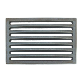 Gusseisengitter für Asche 24 x 16 h cm – Dicke 1 cm und zentrale Dicke 2 cm