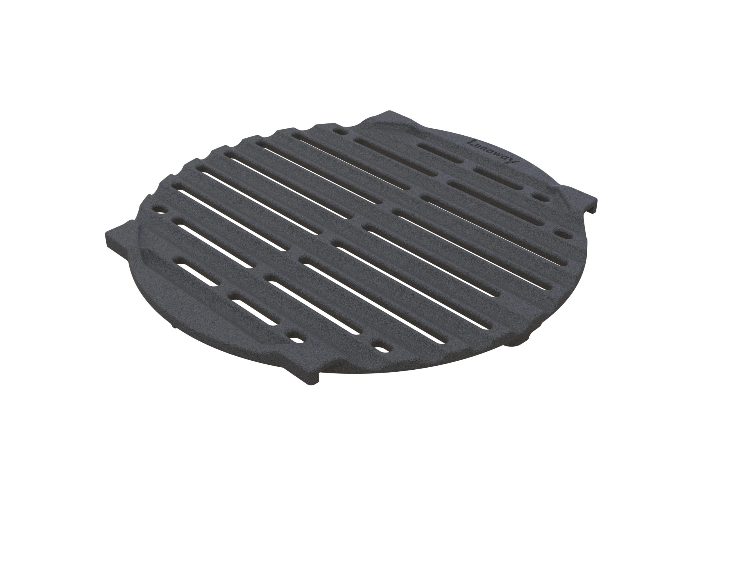 runder grill aus mailliertem gusseisen