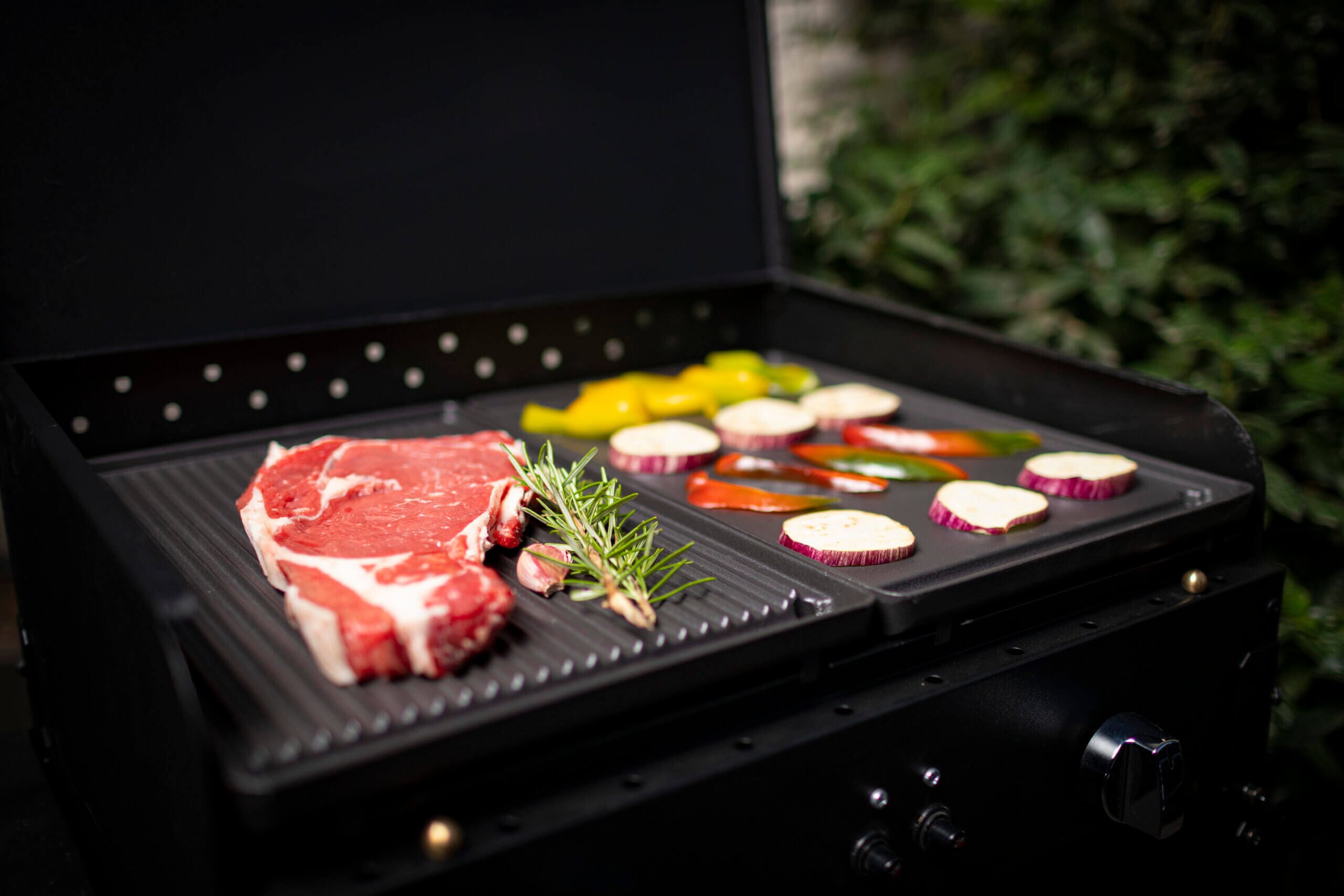 Gusseisen Grillplatte emailliert