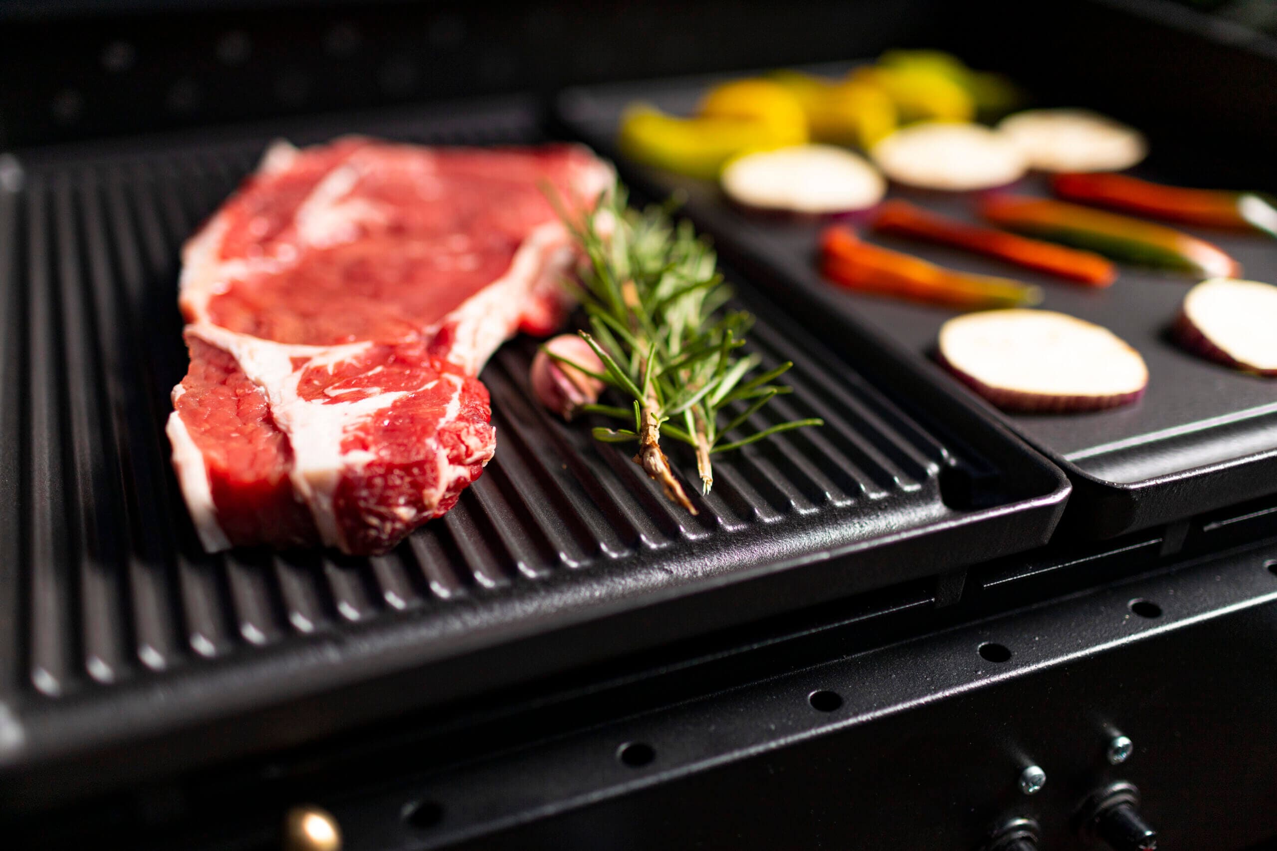 Gusseisen Grillplatte emailliert